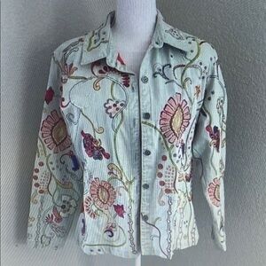 Chico’s Embroiled Jean Jacket